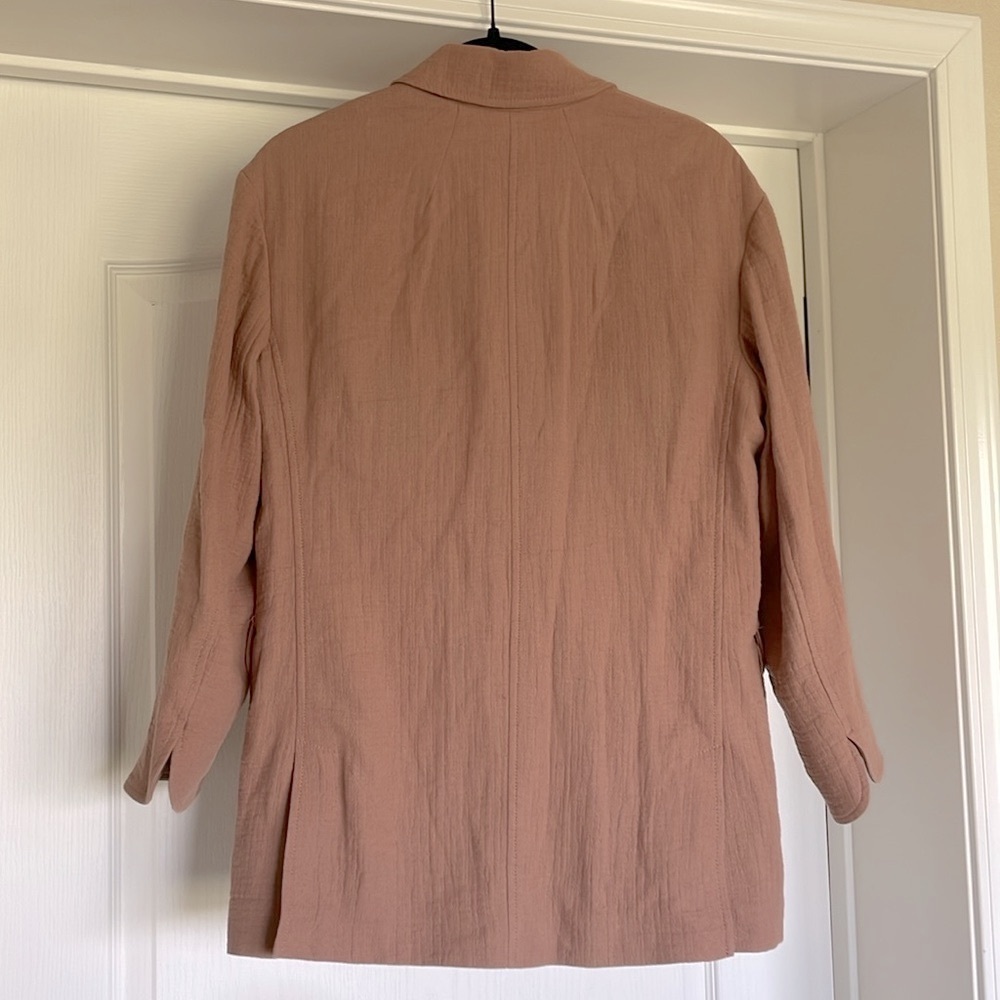 Madewell Larsen Blazer Cotton-Linen Relaxed Jacket W’s S Faded Earth Boho - Picture 12 of 16